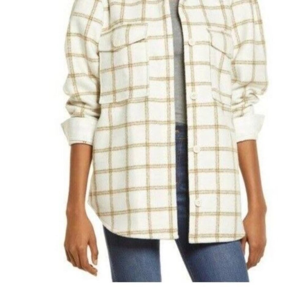 Treasure & Bond Plaid Button Down Carson Pane Boxy Women's Small Shirt J… - Picture 13 of 14